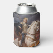 ドナルドトランプ2024ホワイトホースナイトヒーローおもしろいAI 缶クーラー (缶裏面)