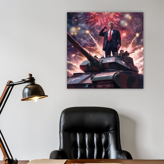 ドナルドトランプ2024軍隊ヒーローPro-Trump おもしろい AI ポスター