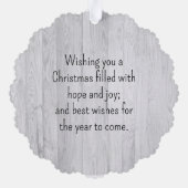 ドナルドトランプ2024 オーナメントカード (裏面)