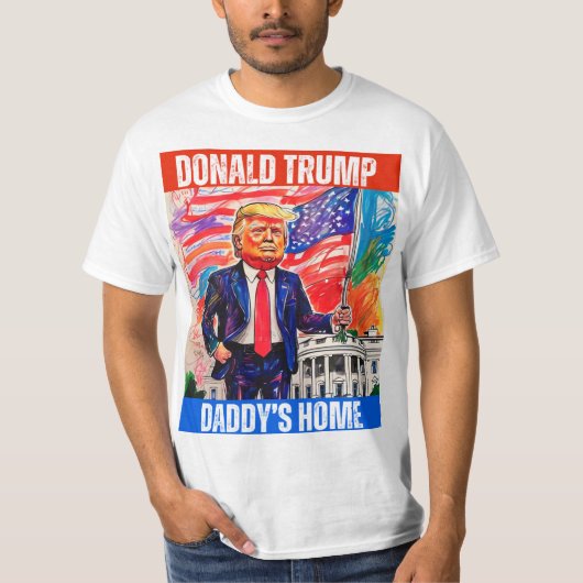 ドナルドトランプ – パパの家 Tシャツ (正面)