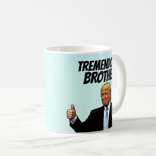 ドナルドトランプ、素晴らしいブラザーコーヒーマグ コーヒーマグカップ (正面右)