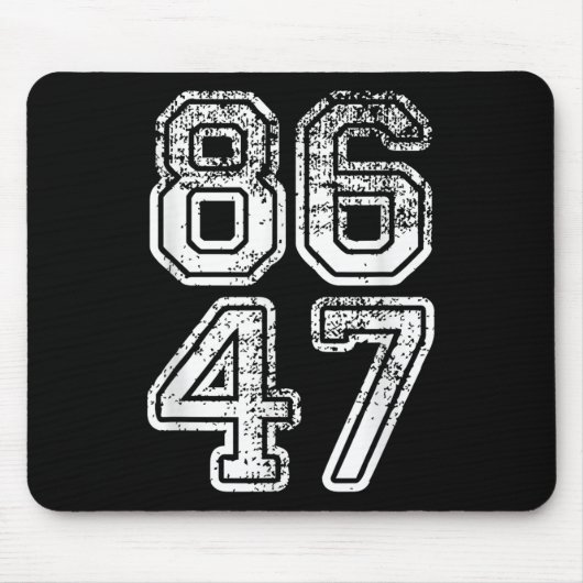 ドナルドトランプInfach 47 8647アンチトランプ マウスパッド (正面)