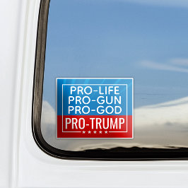 ドナルドトランプPro-Life Pro-Gun Pro-God Pro-Trump シール
