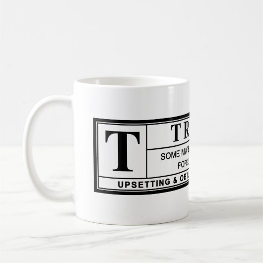 ドナルドト警告ランプ コーヒーマグカップ (左)