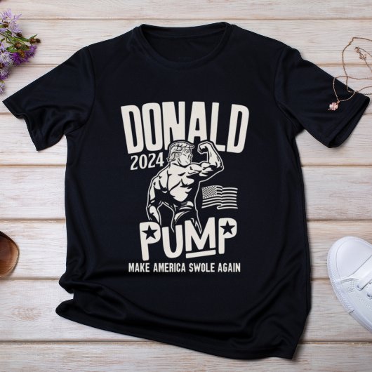 ドナルドポンプ2024:再びアメリカのスワールを作る Tシャツ