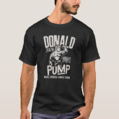 ドナルドポンプ2024:再びアメリカのスワールを作る Tシャツ (正面)