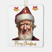ドナルドユニークトランプのクリスマスオーナメント セラミックオーナメント (左)