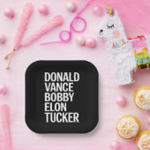 ドナルドヴァンスボビーエロン&タッカー ペーパープレート (パーティー)