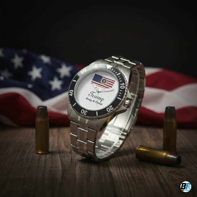 ドナルド保トランプ2025A素晴らし国旗 腕時計 (クリエイターアップロード済み)