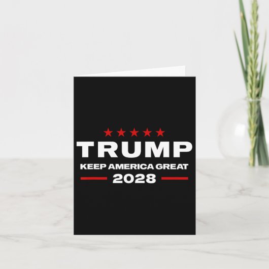 ドナルド保トランプ2028アメリカ素晴らし選挙 – Th カード (正面)