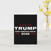 ドナルド保トランプ2028アメリカ素晴らし選挙 – Th カード (黄色い花)