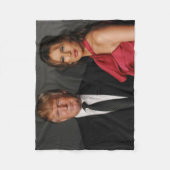 ドナルド及びMELANIAの切札 フリースブランケット (正面)