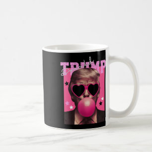 ドナルド吹トランプのバブルガムピンクサングルトランプ コーヒーマグカップ