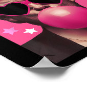 ドナルド吹トランプのバブルガムピンクサングルトランプ ポスター (角)