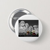 "ドナルド大統領のな質" 缶バッジ (正面&裏面)