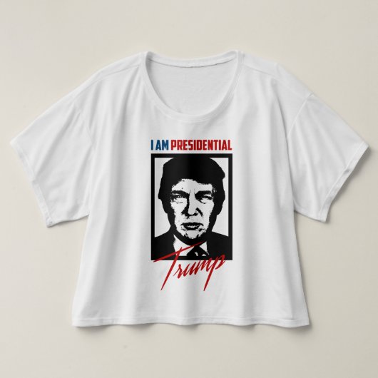 ドナルド大統領のトランプ2016女性ティー Tシャツ (デザイン正面)