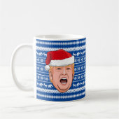 ドナルド怒トランプのクリスマス コーヒーマグカップ (左)