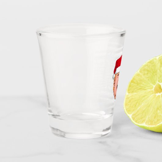 ドナルド怒トランプのクリスマス ショットグラス (左)