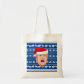 ドナルド怒トランプのクリスマス トートバッグ (正面)