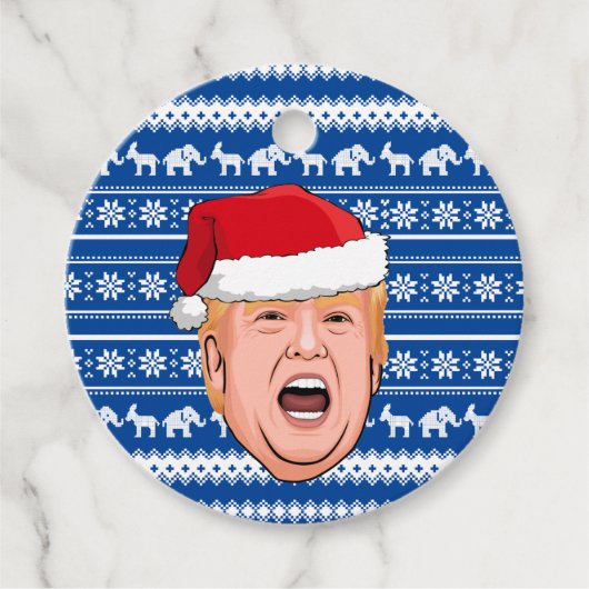 ドナルド怒トランプのクリスマス フェイバータグ (正面)