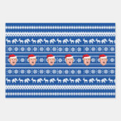 ドナルド怒トランプのクリスマス ラッピングペーパーシート (正面)
