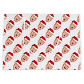 ドナルド怒トランプのクリスマス ラージペーパーバッグ (正面)