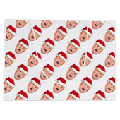 ドナルド怒トランプのクリスマス ラージペーパーバッグ (裏面)