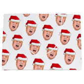 ドナルド怒トランプのクリスマス ラージペーパーバッグ (正面)