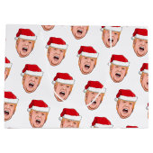ドナルド怒トランプのクリスマス ラージペーパーバッグ (裏面)