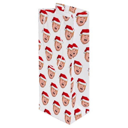 ドナルド怒トランプのクリスマス ワインギフトバッグ (裏面アングル)