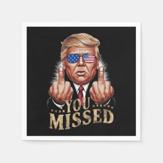 ドナルド恋しく思トランプ米国選挙 スタンダードカクテルナプキン