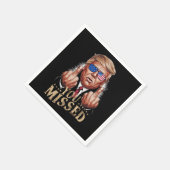 ドナルド恋しく思トランプ米国選挙 スタンダードカクテルナプキン (角)