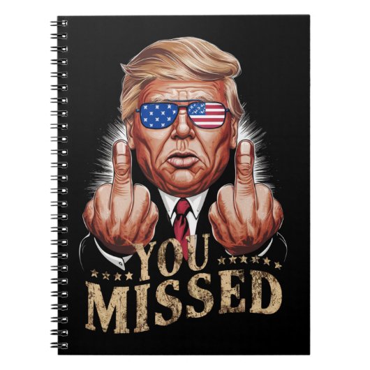 ドナルド恋しく思トランプ米国選挙 ノートブック (正面)