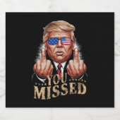 ドナルド恋しく思トランプ米国選挙 ビールラベル (シングルラベル)