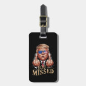 ドナルド恋しく思トランプ米国選挙 ラゲッジタグ (正面縦)