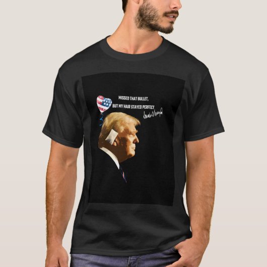 ドナルド恋しく思ントランプ… Tシャツ (正面)