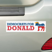 ドナルド民主党議員 – -.png バンパーステッカー (車上)