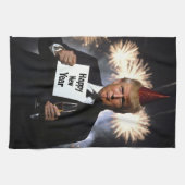 ドナルド祝ン・トランプスタイル キッチンタオル (横)