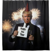 ドナルド祝ン・トランプスタイル シャワーカーテン (正面)