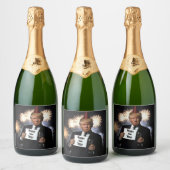 ドナルド祝ン・トランプスタイル スパークリングワインラベル (ボトル)