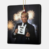ドナルド祝ン・トランプスタイル セラミックオーナメント (左)
