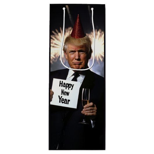 ドナルド祝ン・トランプスタイル ワインギフトバッグ (正面)
