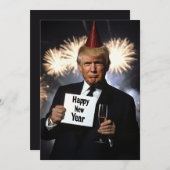 ドナルド祝ン・トランプスタイル 招待状 (正面/裏面)