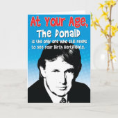 ドナルド誕生証明書おもしろい誕生日カード カード (黄色い花)