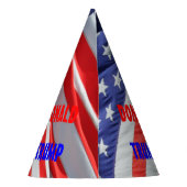 ドナルド走・トランプ大統領の米国国旗 パーティーハット (裏面)