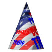 ドナルド走・トランプ大統領の米国国旗 パーティーハット (左)