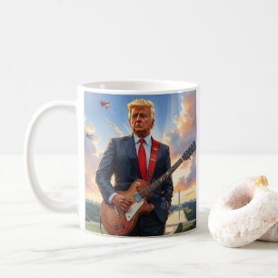 ドナルド遊・トランプのエレキギター・ワシントンDC コーヒーマグカップ