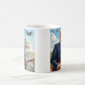 ドナルド遊・トランプのエレクトリック・ギターUS Capitol コーヒーマグカップ (中央)