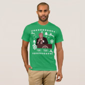 ドナルド遊・トランプのクリスマスボトル醜いTシャツ Tシャツ (正面フル)