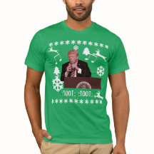 ドナルド遊・トランプのクリスマスボトル醜いTシャツ